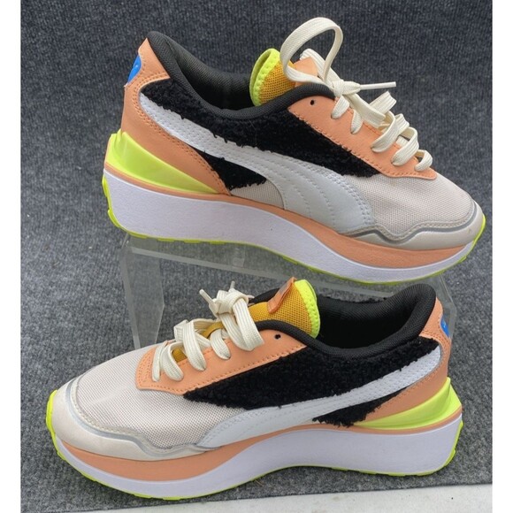 PUMA Low Rider Sneakers Women's Size 6.5 Casual Peach Black Neon Yellow - Picture 4 of 13